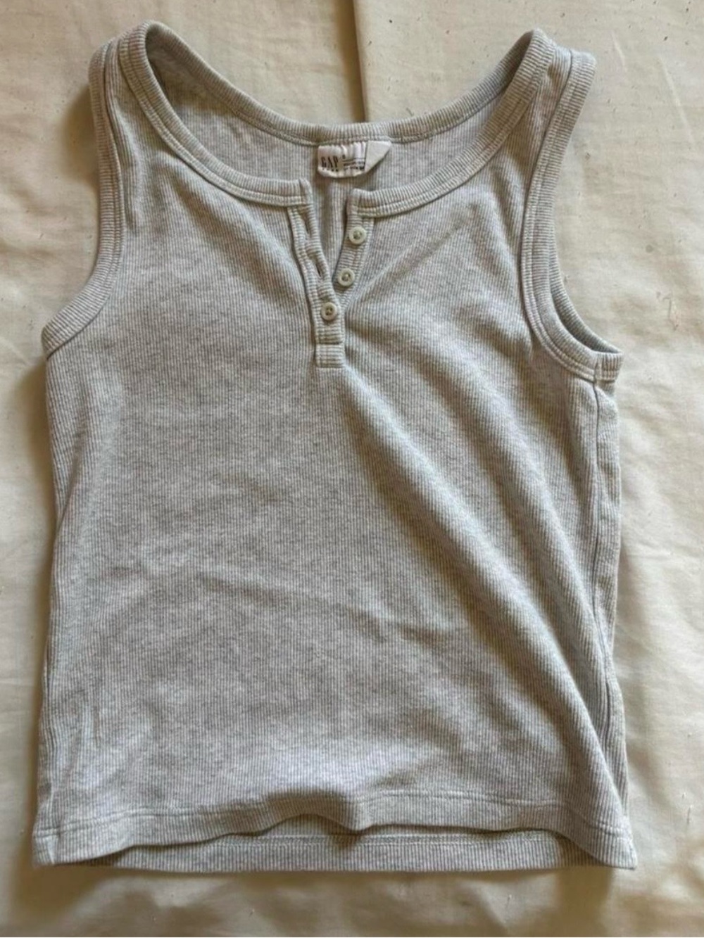 Y2K Gap Button Rib Tank